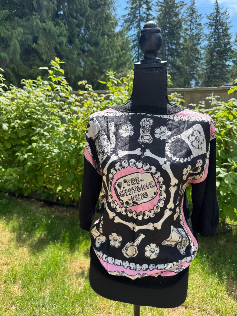 RARE 🖤 Moschino Cheap and Chic “Pre-Historic Chic“ Top